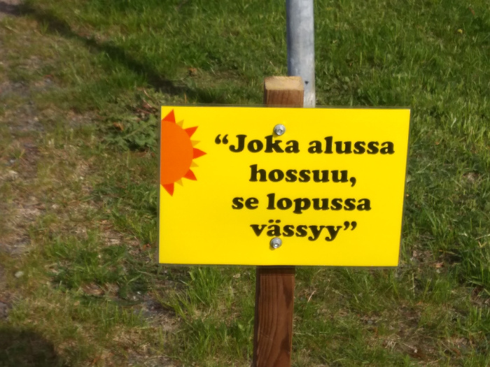 Opastusta kierrokselle